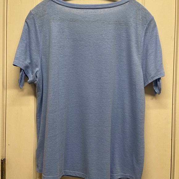 Talbots tied sleeves top - Picture 3 of 4